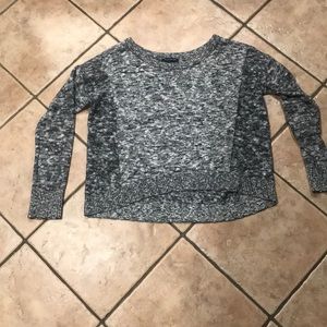 Silver, black & grey metallic speckle sweater